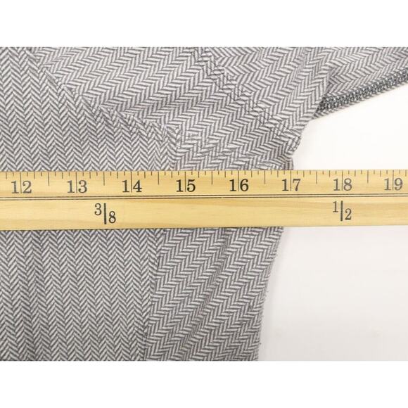 Lululemon Women's Kanto Catch Me Pullover 8 Herringbone Heathered White Slate - Picture 4 of 9